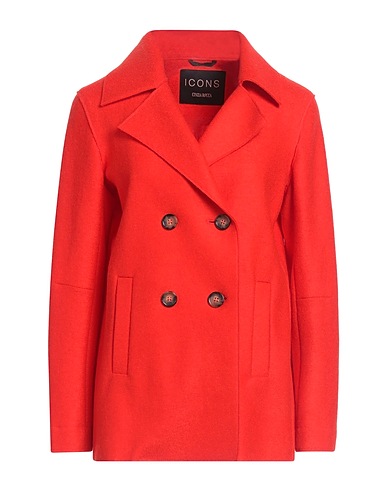 CINZIA ROCCA Coat Red 100% Virgin Wool