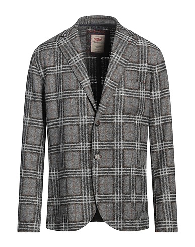 VERSACE JEANS COUTURE Blazer Grey 54% Acrylic, 24% Virgin Wool, 22% Polyacrylic
