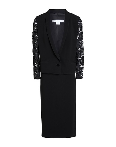 MARELLA Kostüm Schwarz 70% Triacetat, 30% Polyester