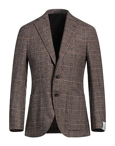 CARUSO Blazer Brown 62% Wool, 30% Silk, 6% Polyamide, 2% Cashmere