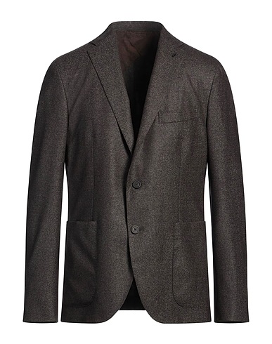 PESERICO Blazer Dark brown 100% Virgin Wool