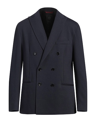 FAY Blazer Navy blue 70% Cotton, 27% Polyamide, 3% Elastane