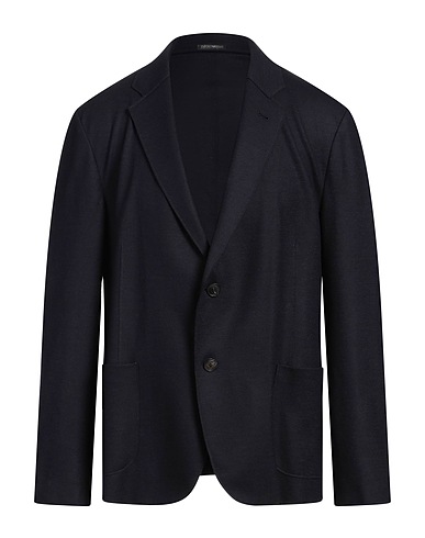EMPORIO ARMANI Blazer Midnight blue 100% Virgin Wool