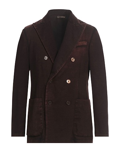 BARENA Blazer Dark brown 98% Virgin Wool, 2% Elastane