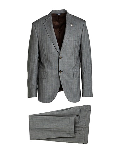 TOMBOLINI Suits Grey 69% Virgin Wool, 28% Polyamide, 3% Elastane