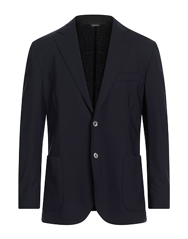 TOMBOLINI Blazer Blu notte 98% Lana Vergine, 2% Elastan