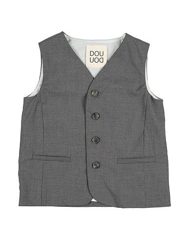 DOUUOD Waistcoat Grey 70% Polyester, 28% Viscose, 2% Elastane