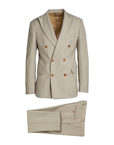 TOMBOLINI Suits Beige 98% Virgin Wool, 2% Elastane
