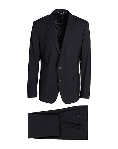 DOLCE&GABBANA Suits MARTINI Black 97% Virgin Wool, 3% Elastane