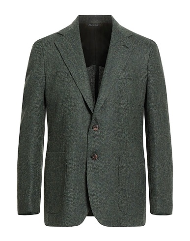 HOLLAND & SHERRY Blazer Dark green 100% Virgin Wool