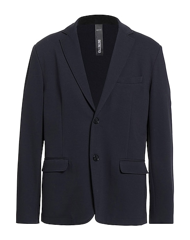 DISTRETTO 12 Blazer Navy blue 68% Viscose, 27% Nylon, 5% Elastane