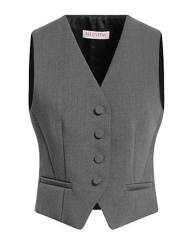 VALENTINO GARAVANI Vest Grey 98% Virgin Wool, 2% Elastane
