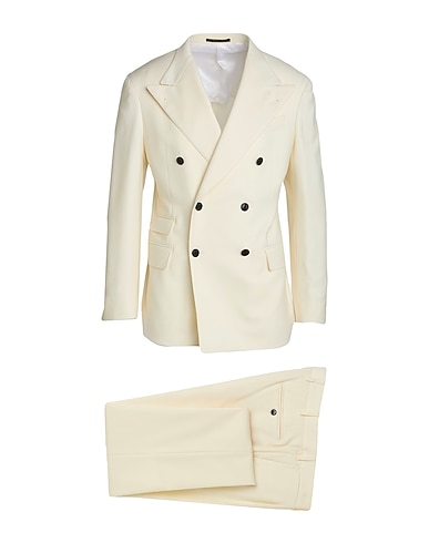 GABRIELE PASINI Suits Cream 99% Virgin Wool, 1% Elastane