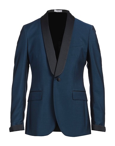 BOGLIOLI Blazer Navy blue 73% Wool, 27% Mohair wool