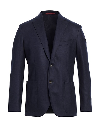 ANDREA BARBERI Blazer Blu navy 100% Super 110s Lana