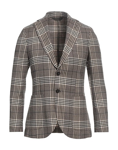 PAOLONI Blazer Marrone 100% Lana Vergine