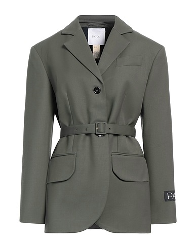 PATOU Giacca Verde militare 97% Lana Vergine, 3% Elastan