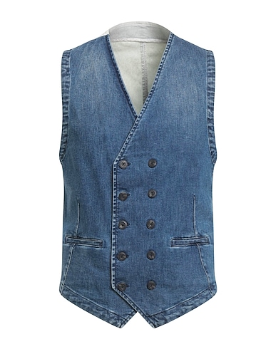 MESSAGERIE Panciotto Blu 98% Cotone, 2% Elastan