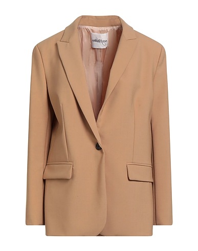 OTTOD'AME Blazer Beige 53% Polyester, 43% Virgin Wool, 4% Elastane
