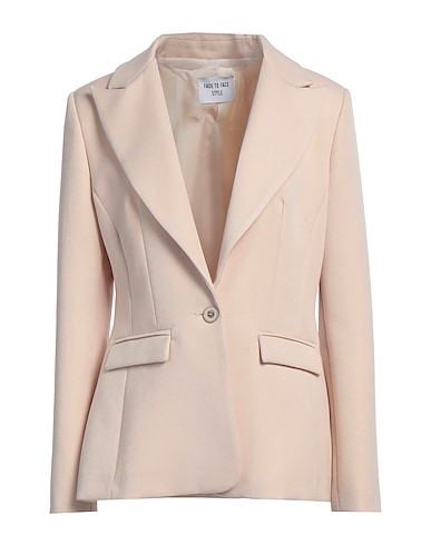 FACE TO FACE STYLE Giacca Beige 60% PES, 35% Viscosa, 5% Elastan