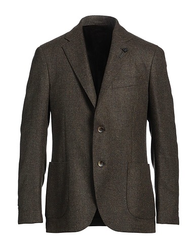 LARDINI Blazer Dark green 95% Virgin Wool, 5% Cashmere