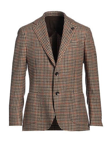 LARDINI テーラードジャケット サンド バージンウール 95% / カシミヤ 5%