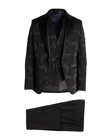 MESSAGERIE スーツ LUXE FABRICS ブラック レーヨン 55% / ポリエステル 45%