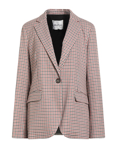 OTTOD'AME Blazer Brick red 64% Polyester, 35% Viscose, 1% Elastane