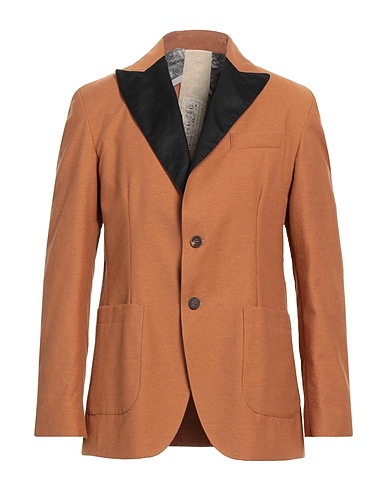 MESSAGERIE Blazer Camel 66% Cotton, 24% Linen, 10% Polyester