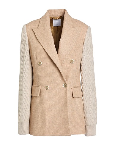 ELEVENTY Blazer Sand 57% Alpaca wool, 31% Polyamide, 12% Linen, Viscose, Cashmere