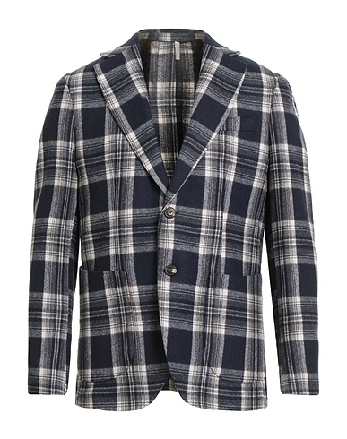 TWENTY-ONE by ANTONIO CARNEVALE Blazer Navy 45% Polyester, 30% Wool, 20% Polyacrylic, 5% Textile fibers