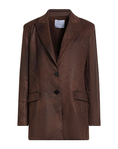 GAëLLE Paris Blazer Chocolate brown 90% Polyester, 10% Elastane