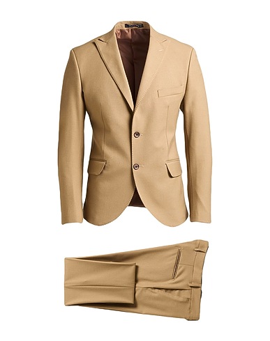 TELA-N° Suits Khaki 60% Cotton, 37% Polyamide, 3% Elastane