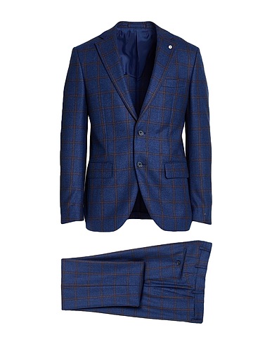 BRANDO Suits Navy 100% Virgin Wool