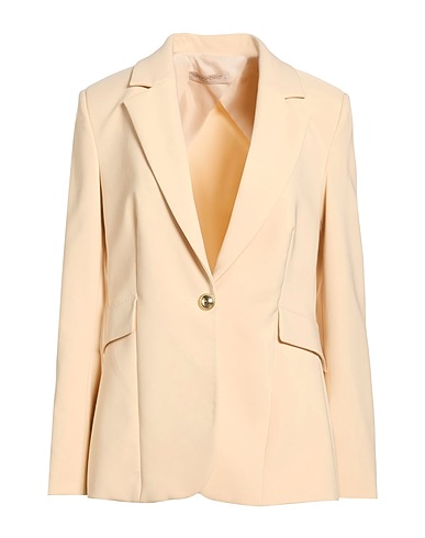 RINASCIMENTO Blazer BEIGE 90% Polyester, 10% Elastane