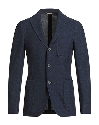 PESERICO Blazer Navy blue 100% Cotton