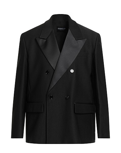 DONDUP Blazer Black 54% Polyamide, 43% Cotton, 3% Elastane
