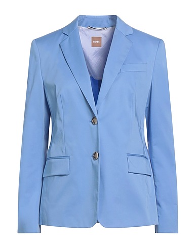 BOSS Blazer Slate blue 96% Cotton, 4% Elastane