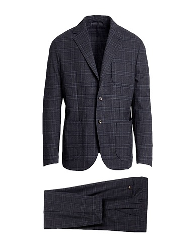 TWENTY-ONE by ANTONIO CARNEVALE Suits Navy blue 96% Wool, 4% Elastane