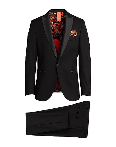 BHARNABA Suits Black 62% Polyester, 35% Viscose, 3% Elastane