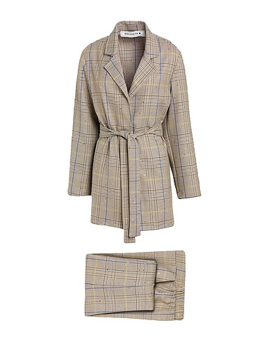 SHIRTAPORTER Traje de chaqueta Caqui 69% Poliéster, 28% Viscosa, 3% Elastán