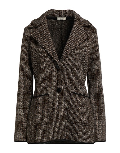 SIYU Blazer Chocolate brown 100% Merino Wool