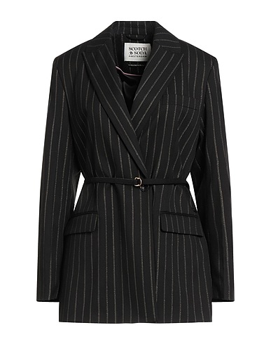MAISON SCOTCH Blazer Black 64% Polyester, 34% Viscose, 2% Elastane