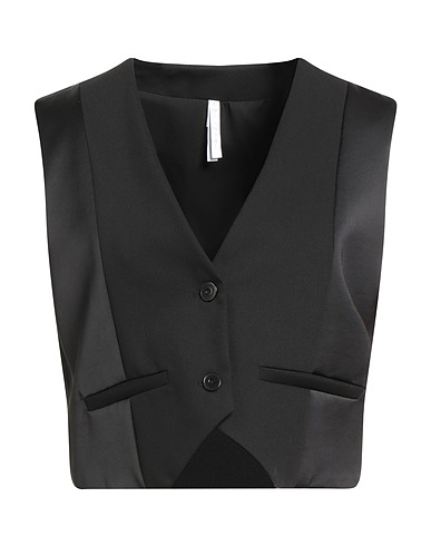 IMPERIAL Waistcoat Black 72% Polyester, 23% Viscose, 5% Elastane