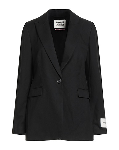 MAISON SCOTCH Jackett Schwarz 64% Polyester, 34% Viskose, 2% Elastan