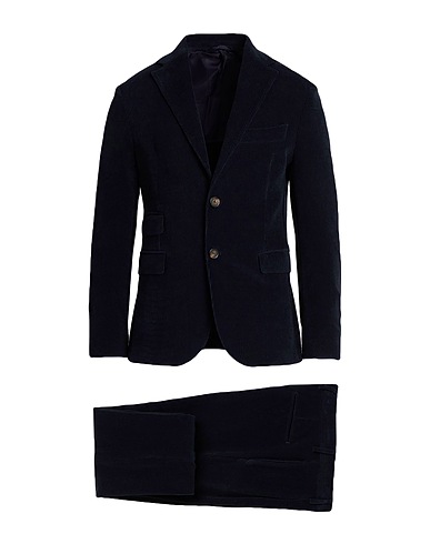 DOPPIAA Suits Navy blue 62% Polyester, 35% Cotton, 3% Elastane