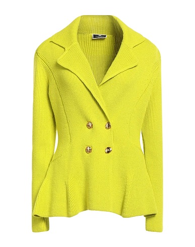 ELISABETTA FRANCHI Blazer Lime green 46% Viscose, 31% Polyamide, 23% Polyester