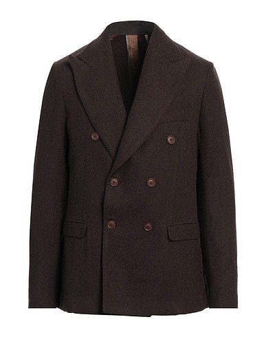 BERNESE Milano Blazer Dark brown 70% Polyester, 15% Wool, 15% Viscose