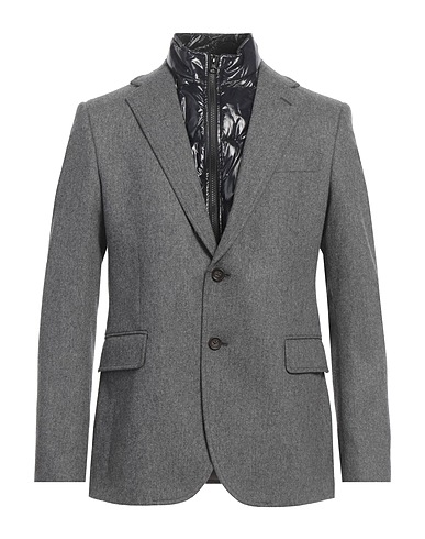 MANUEL RITZ Giubbotto Grigio 65% Lana, 30% Poliestere, 5% Altre Fibre, Poliammide