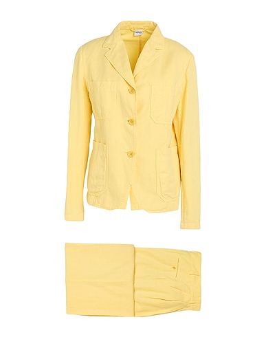 ASPESI Suit Yellow 61% Cotton, 39% Linen